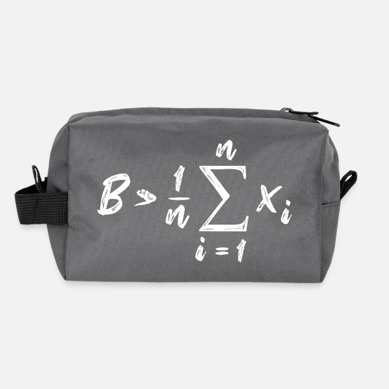 Be Greater Than Average Math Recycled Toiletry Zip Bag