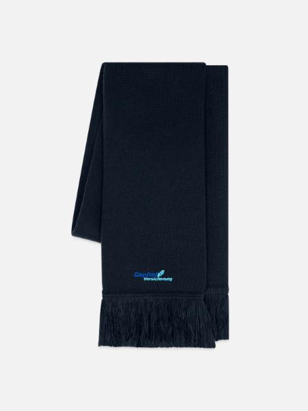 Stromberg Gesticktes Logo Der Capitol Versicherung - Strickschal - French Navy