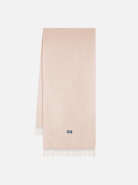 Fisch bestickt - Oversized Schal - Soft-Rosé