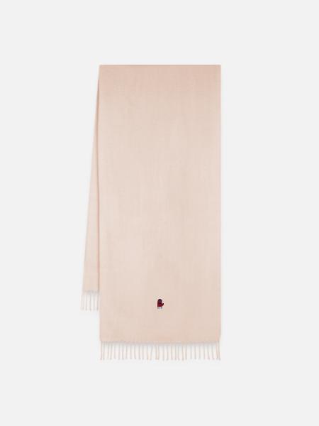 Handschuh bestickt - Oversized Schal - Soft-Rosé