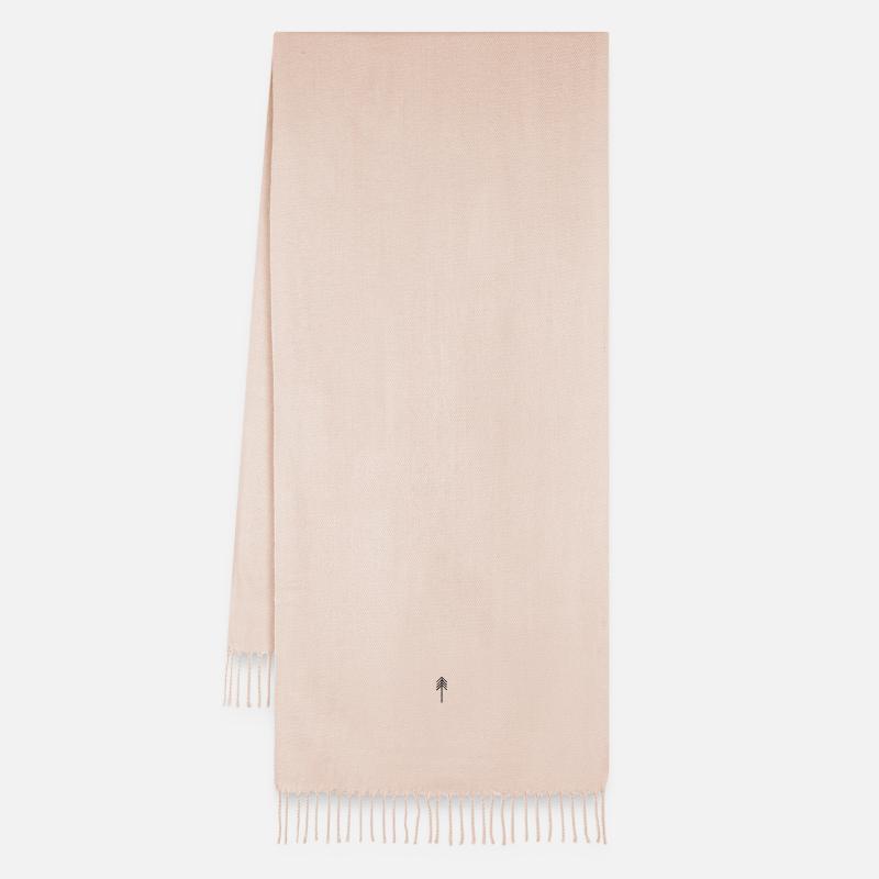 Arbre - Écharpe oversize - Rose crème