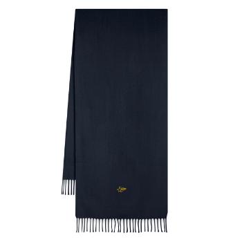 Star embroidered - Oversized Scarf - french navy - Right