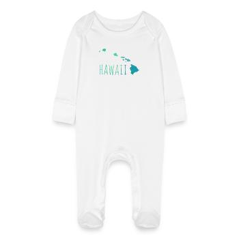 hawaii - Grenouillère bio avec gants Bébé - blanc - Devant