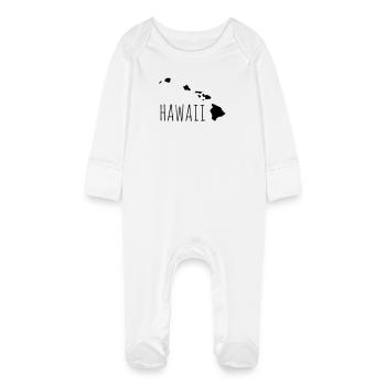 hawaii - Grenouillère bio avec gants Bébé - blanc - Devant