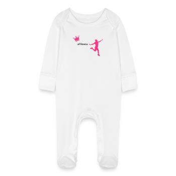sport - Grenouillère bio avec gants Bébé - blanc - Devant
