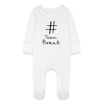 # Equipage de la fiancée bachelorette party - Grenouillère bio avec gants Bébé - blanc - Devant