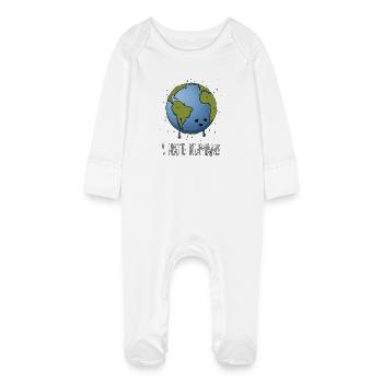 Hate humans - Grenouillère bio avec gants Bébé - blanc - Devant
