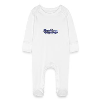 El Salvador San Salvador - Baby Organic Sleepsuit with Scratch Mitts - white - Front