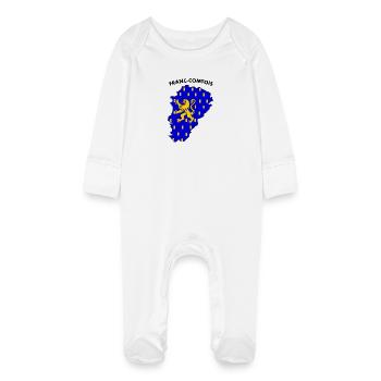 Franc-Comtois - Baby Bio-Schlafanzug mit Kratzhandschuhen - Weiß - Vorne