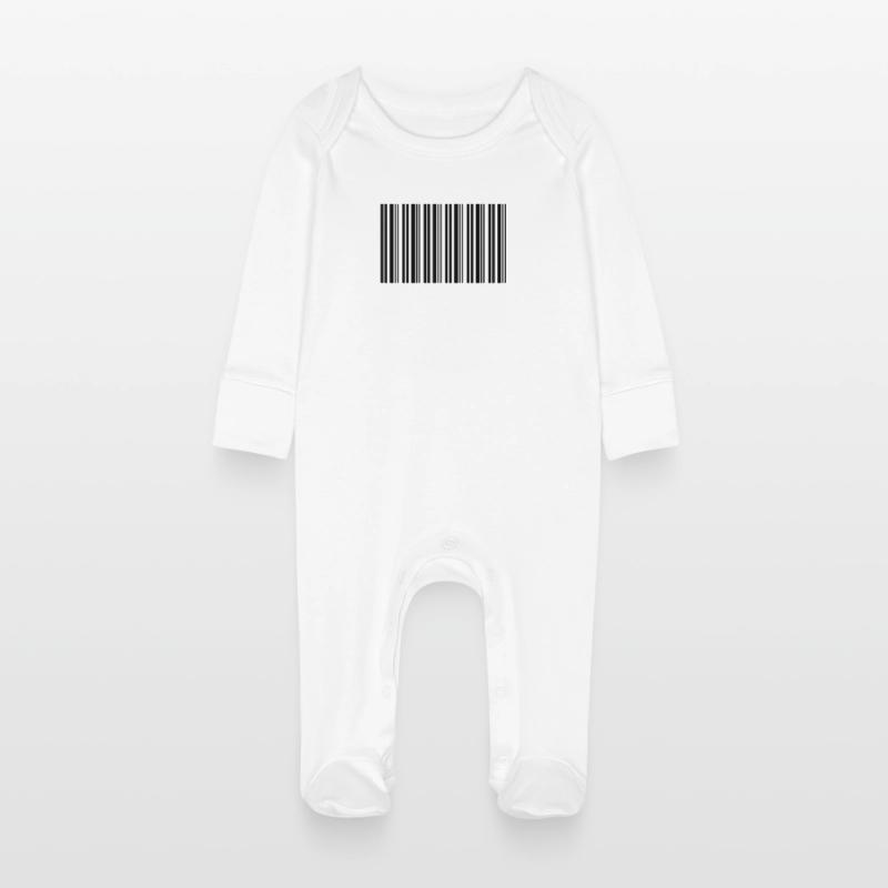 Conception de technologies informatiques pour nerds de code-barres Grenouillère bio avec gants Bébé