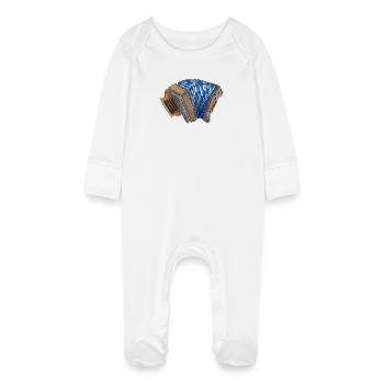 Styrian Harmonica - Bavaria | ZiachON! - Baby Organic Sleepsuit with Scratch Mitts - white - Front