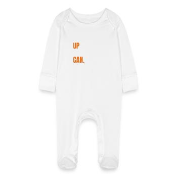 Pick up that can - Hl2 Meme for gamer - Baby Organic Sleepsuit with Scratch Mitts - white - Front
