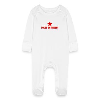 Made In Russia - Grenouillère bio avec gants Bébé - blanc - Devant