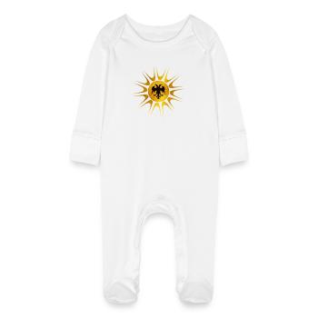 Illyrie - Grenouillère bio avec gants Bébé - blanc - Devant