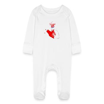vendée - Grenouillère bio avec gants Bébé - blanc - Devant
