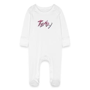 Équipe - Grenouillère bio avec gants Bébé - blanc - Devant