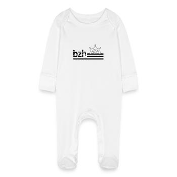 Breizh - Baby Organic Sleepsuit with Scratch Mitts - white - Front