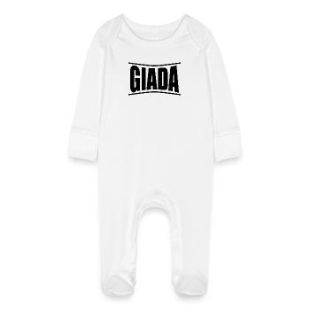 t-shirt Giada t-shirt gift idea - Baby Organic Sleepsuit with Scratch Mitts - white - Front