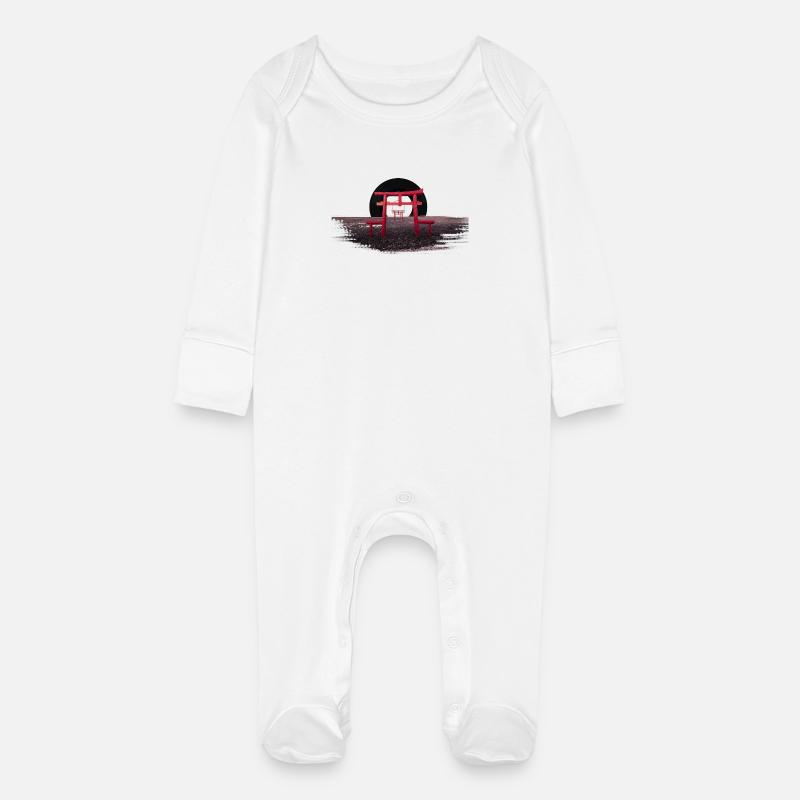 Vinyle SUN - Grenouillère bio avec gants Bébé - blanc