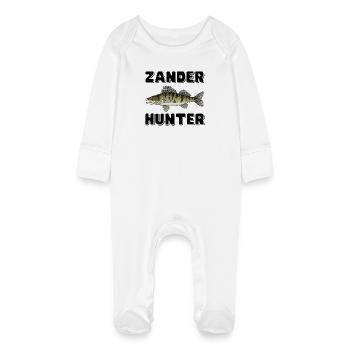 Zander Hunter – Chemise de pêche Predator - Grenouillère bio avec gants Bébé - blanc - Devant