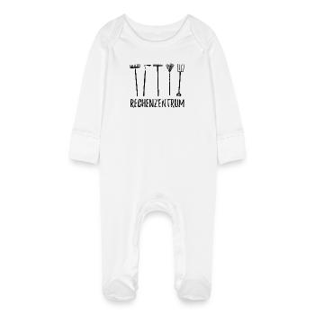 Rechenzentrum - Gärtner Garten Pflanzen - Baby Bio-Schlafanzug mit Kratzhandschuhen - Weiß - Vorne