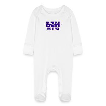 Bretagne, Bretagne humour, Breitz - Grenouillère bio avec gants Bébé - blanc - Devant