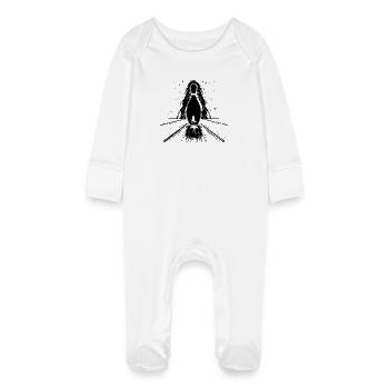 Bowling Center - Baby Organic Sleepsuit with Scratch Mitts - white - Front