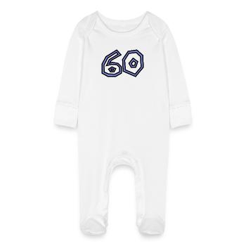 60 - Grenouillère bio avec gants Bébé - blanc - Devant