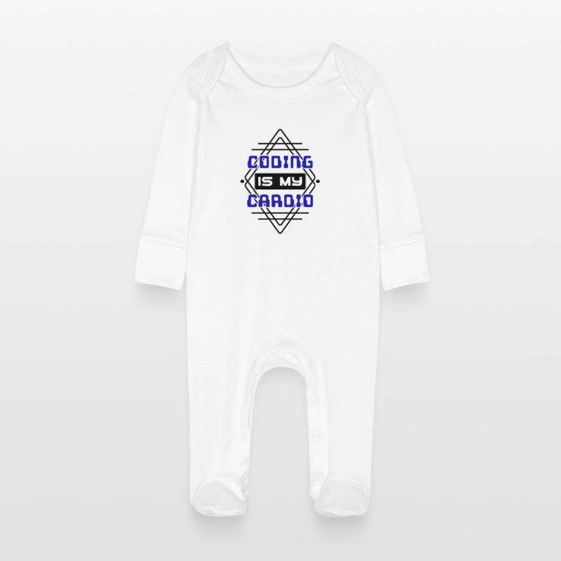 Cooler Spruch Developer Coden Programmierer Code Baby Bio-Schlafanzug mit Kratzhandschuhen