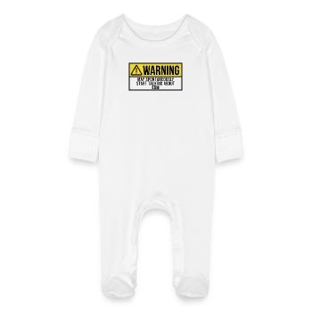 EDM - Baby Organic Sleepsuit with Scratch Mitts - white - Front