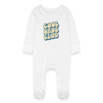 Cool Dads Club, Papa, Père, Fête des pères - Grenouillère bio avec gants Bébé - blanc - Devant