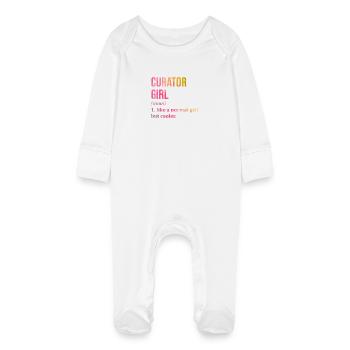 Vicaire - Grenouillère bio avec gants Bébé - blanc - Devant