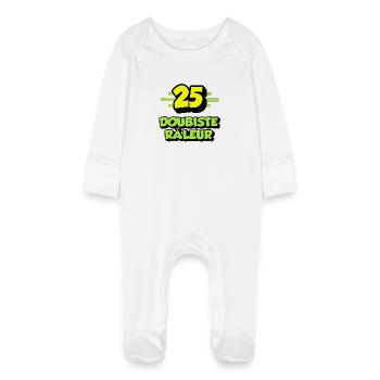 Complaining dubist - Baby Organic Sleepsuit with Scratch Mitts - white - Front