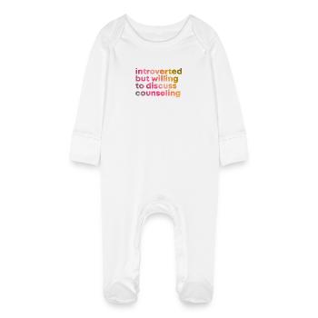 Counselor - Baby Organic Sleepsuit with Scratch Mitts - white - Front