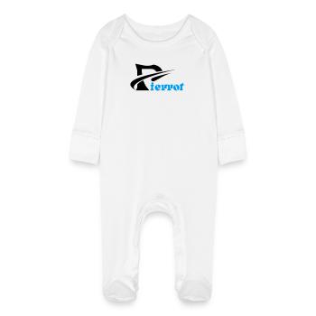 Pierrot - Grenouillère bio avec gants Bébé - blanc - Devant