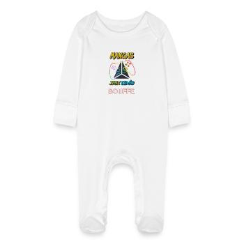 Mangas Jeux Vidéo Néon Bouffe - Grenouillère bio avec gants Bébé - blanc - Devant