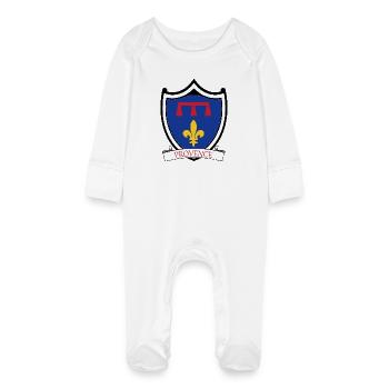 Provence - Grenouillère bio avec gants Bébé - blanc - Devant