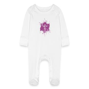 Rio de Janeiro | Christo - Baby Organic Sleepsuit with Scratch Mitts - white - Front