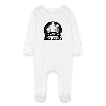 Dicton de pom-pom girl - Grenouillère bio avec gants Bébé - blanc - Devant