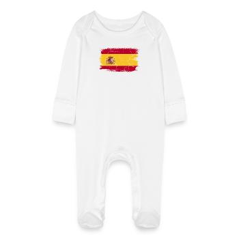 Menorca - Baby Organic Sleepsuit with Scratch Mitts - white - Front