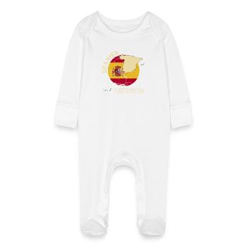 Fuerteventura - Baby Organic Sleepsuit with Scratch Mitts - white - Front