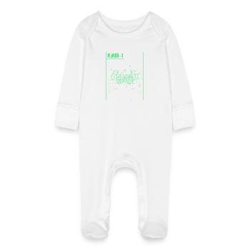 Player1 Blueprint Controller Neon - Baby Organic Sleepsuit with Scratch Mitts - white - Front