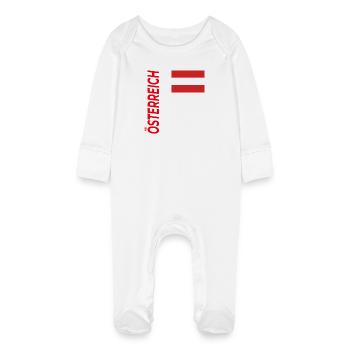 Lac de Constance - Grenouillère bio avec gants Bébé - blanc - Devant