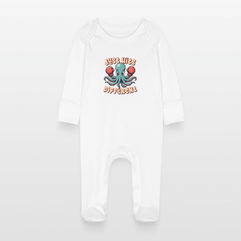 Frappe simplement différemment Grenouillère bio avec gants Bébé