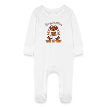 Spooky Lab Mama Halloween - Grenouillère bio avec gants Bébé - blanc - Devant