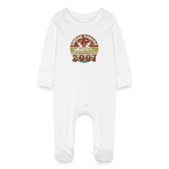 18th Birthday Living Legend since VIN 11/2007 - Baby Organic Sleepsuit with Scratch Mitts - white - Front