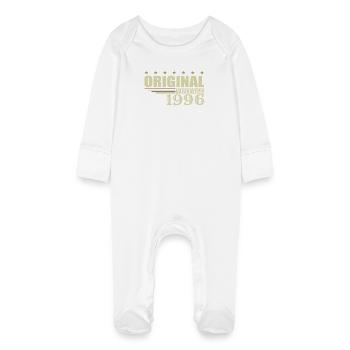 1996 Anniversaire 1996 - Grenouillère bio avec gants Bébé - blanc - Devant