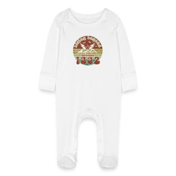 33rd Birthday Living Legend since VIN 11/1992 - Baby Organic Sleepsuit with Scratch Mitts - white - Front