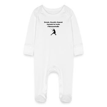 Squash - Baby Bio-Schlafanzug mit Kratzhandschuhen - Weiß - Vorne