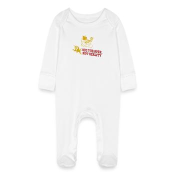 Apex Hug, pas la réalité - Grenouillère bio avec gants Bébé - blanc - Devant
